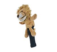 Perfeclan Golf Club Headcover Mignon Portable Bois Driver Head Cover Cartoon Headcover Sleeve pour de tête Enfants, Lion