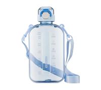 Perfeclan Gourde de Sport étanche, Facile à Nettoyer, Portable avec Sangle, Grande capacité (750 ML) pour Le Camping, Le Sport, la randonnée, l'entraînement, Bleu