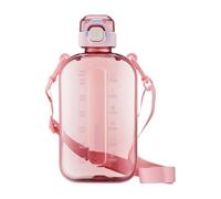 Perfeclan Gourde de Sport étanche, Facile à Nettoyer, Portable avec Sangle, Grande capacité (750 ML) pour Le Camping, Le Sport, la randonnée, l'entraînement, Rose