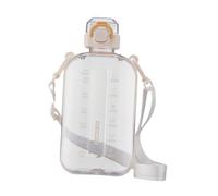 Perfeclan Gourde de Sport étanche, Facile à Nettoyer, Portable avec Sangle, Grande capacité (750 ML) pour Le Camping, Le Sport, la randonnée, l'entraînement, Blanc