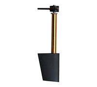 Perfeclan Gouvernail de gouvernail en Nylon avec Bras Servo en Forme Acier Inoxydable pour pièces d'accessoires de Hors-Bord RC Bricolage, 44MM