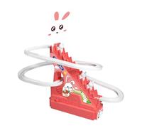 perfeclan grimpant les escaliers, jouet interactif et amusant, avec lumières LED clignotantes, idéal pour les fêtes d'Halloween et les bébés, 3 Lapins