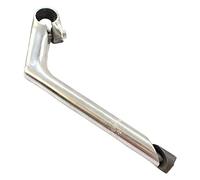 Perfeclan Guidon Potence Vélos Accessoires 22.2mm Tube Col de Cygne Forme Riser Potence Pièces en d'Aluminium pour Vélos Beach of Cruiser Vélos à Gaz, Argent