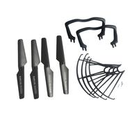 perfeclan Hélice pour hélicoptère RC, pièces détachées, installation facile, accessoires robustes à monter soi-même, cadre de protection pour x5C