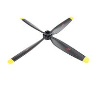 Perfeclan Hélices d'avion RC légères Accessoire modèle RC Prop 4 pales, pièces de Rechange d'hélice de Rechange à Faible Bruit, Accessoires de Bricolage Avion