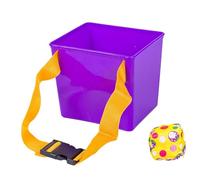 perfeclan Jeu de lancer de sac de haricots, jeu de lancer de sport, sacs de sable, jeux d'intérieur et d'extérieur, jouets de sport pour enfants, Seau Violet