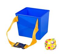 perfeclan Jeu de lancer de sac de haricots, jeu de lancer de sport, sacs de sable, jeux d'intérieur et d'extérieur, jouets de sport pour enfants, Seau bleu