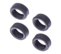 Perfeclan Jeu de pneus 1: 64, 4 pièces, Modification du modèle d'affichage Diorama, pièces modifiées réalistes, pneus de véhicule RC pour collectionneurs, pneu de modèle