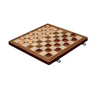 perfeclan Jeu d'échecs pliable en bois, jeu de société stratégique, jeux de société familiaux, jeu d'échecs pliable pour débutants pour adultes et enfants, 12po