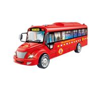 perfeclan Jouet Bus pour enfants, véhicule à inertie, détails fins, ornements, Simulation, objets de collection, âges 3 ans et plus, prix éducatifs en, urgence incendie