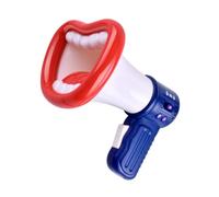 perfeclan Jouet changeur de voix pour enfants, mégaphone avec cordon, fonction mégaphone, jouet changeur de voix multiple, cadeau pour tout-petits d'âge, Blanc