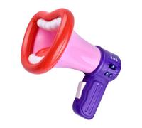 perfeclan Jouet changeur de voix pour enfants, mégaphone avec cordon, fonction mégaphone, jouet changeur de voix multiple, cadeau pour tout-petits d'âge, Rouge