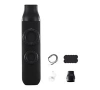 perfeclan Kazoo Flûte Instrument de musique Double Trou Portable Facile à Jouer Cadeaux de Fête avec Cordon pour Randonnées Camping Autour des Feux de Camp, Noir