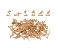 Perfeclan Kit de 50 Figurines Miniatures de Soldats à l'échelle 1/35, pour dioramas, Mini-Soldats, pour des activités d'apprentissage créatives, Jaune