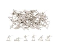 Perfeclan Kit de 50 Figurines Miniatures de Soldats à l'échelle 1/35, pour dioramas, Mini-Soldats, pour des activités d'apprentissage créatives, Blanc