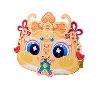 Perfeclan Kit de Bricolage de Chapeau de Serpent du Nouvel an Chinois pour Enfants 2025 Cadeau de décoration du Nouvel an Chinois Année du Serpent Chapeau de, Jaune