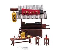 perfeclan Kit de collection à l'échelle 1/64 représentant une rue japonaise et un restaurant de ramen. Décoration de bureau miniature et créative, imprimée, Style B