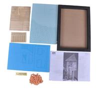 Perfeclan Kit de Construction 1/35, aménagement paysager, Bricolage, Bois Non Peint, Mousse, Assemblage Facile, Non Fini, Micro-Architecture paysagère, Style B