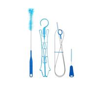 Perfeclan Kit de Nettoyage pour Poche à Eau avec Cadre Pliable et séchable, Outils Flexibles et Polyvalents, Comprenant Une Longue Brosse pour la randonnée, Le, Bleu