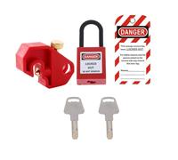 perfeclan Kit de verrouillage de disjoncteur avec étiquette, et clés inclus, dispositif de verrouillage pratique, compact et rapide à installer pour la