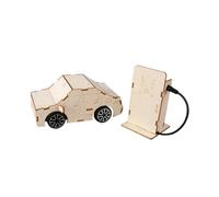 perfeclan Kit d'expérimentation scientifique à faire soi-même, en bois, créatif, gadget technologique, jouet éducatif, modèle de station de recharge pour
