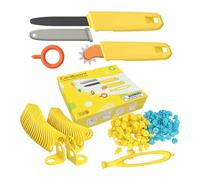 perfeclan Kit d'outils de construction en carton de 168 pièces, jouet éducatif, tournevis pour projets de bricolage et apprentissage, idéal pour les enfants