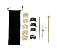 perfeclan Kit d'outils de luthier pour l'installation et la réparation de violons, comprenant un lève-cordes, un gabarit et des pièces accessoires.