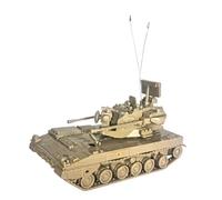 perfeclan Kits de maquettes de chars à l'échelle 1:72, jeux de puzzle pour les 14 ans et plus, idée cadeau, simulation 4D, jouets de construction de modèles, Jaune 9.2x4.5x5.5cm
