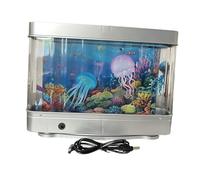 Perfeclan Lampe de Nuit Aquarium Imitation Poisson LED Lampe D'Ambiance Ornamental USB Alimentée Décorative Enfant Matériau PP Convient pour Cadeau Anniversaire, Méduse