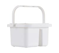 perfeclan Lave-pinceau Seau à pinceaux Seau de lavage pour pinceaux Baril de nettoyage pour pinceaux Seau de lavage pour pinceaux Baril de rangement pour, Blanc