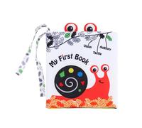 perfeclan Livre en tissu pour bébé, livre d'activités, jouets pour bébé à contraste élevé pour bébés garçons, Escargots