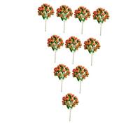 perfeclan Lot de 10 arbres miniatures, faux arbres, fausses plantes, construction de train, ferroviaire, accessoires de création de scènes, 7 Cm X 4.5 Cm