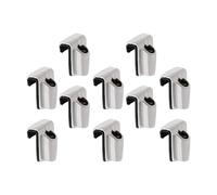 perfeclan Lot de 10 crochets de grosse caisse avec joints en caoutchouc noir - Accessoires pour instruments de musique - Pièces de rechange professionnelles
