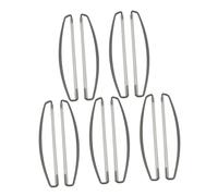 perfeclan Lot de 10 mâts de bannière à tirer à la main, supports de drapeau stables pour événements sportifs, musicaux et festifs, Gris 24 Cm