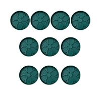 Perfeclan Lot de 10 soucoupes pour Pots de Fleurs en Forme de Y, Support Stable et Portable, épaisseur 18 cm, pour Jardin, Cour ou terrasse, Vert