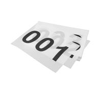 Perfeclan Lot de 100 dossards de Course, dossards de Sport, Grands numéros, Portables et réutilisables, pour athlètes, compétitions et événements Sportifs