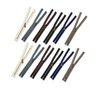 Perfeclan Lot de 12 Fermetures éclair métalliques Taille 3, Accessoires et pièces de Rechange multifonctionnelles pour Sacs à Main, Loisirs créatifs, Couture, 20cm