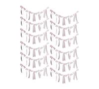 perfeclan Lot de 12 guirlandes de nœuds, accessoires photo, décorations murales, décorations de fête pour la Saint-Valentin, un enterrement de vie de jeune, Dentelle Rose