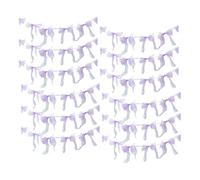 perfeclan Lot de 12 guirlandes de nœuds, accessoires photo, décorations murales, décorations de fête pour la Saint-Valentin, un enterrement de vie de jeune, Violet