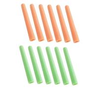 Perfeclan Lot de 12 Manchons de Protection en Mousse pour Trampoline d'intérieur et d'extérieur pour Enfants, Vert et Orange