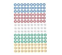perfeclan Lot de 150 boules de bingo, boules d'appel, remplace les boules de bingo portables uniquement, boule de comptage pour les soirées d'entreprise, le