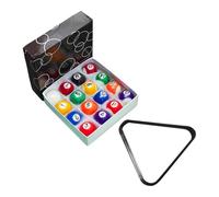 Perfeclan Lot de 16 Mini Boules de Billard, Ensemble Complet de Petites Boules de Queue de Billard, Accessoires de Table de Billard pour Jeu de Loisirs, Boule de 4.4 cm