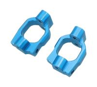 perfeclan Lot de 2 blocs de direction arrière RC, légers, 1/10, support d'essieu arrière professionnel, pièce de mise à niveau pour télécommande Wltoys, Bleu