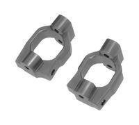 perfeclan Lot de 2 blocs de direction arrière RC, légers, 1/10, support d'essieu arrière professionnel, pièce de mise à niveau pour télécommande Wltoys, Titane