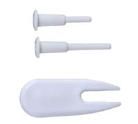 perfeclan Lot de 2 bouchons de rechange blancs pour ballons de et de fitness, avec outil d'extraction. Installation facile.