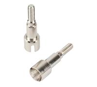 perfeclan Lot de 2 essieux de roue arrière RC pour véhicules - Kit de mise à niveau - Pièce de rechange facile à installer - Arbres d'essieu de roue 1/16