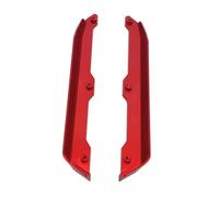 perfeclan Lot de 2 garde-boue pour châssis de voiture RC 1/14 en alliage d'aluminium, barre latérale de remplacement pour Wltoys 144018 144002, modification du, Rouge