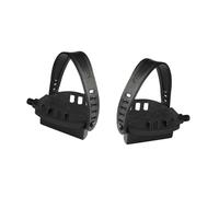 perfeclan Lot de 2 Pédales de Vélo d'Appartement Légères avec Sangle, Universel Anti-dérapant en PP/Acier, Pièces de Rechange pour Vélo d'Appartement/Home Gym/Équipement Fitness