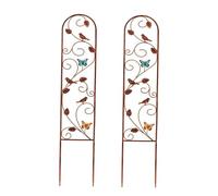 Perfeclan Lot de 2 Treillis de Jardin, Treillis Rustique et Polyvalent pour Plantes d'extérieur, Support Mural pour Fleurs, pelouse et terrasse.