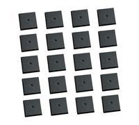 perfeclan Lot de 20 socles carrés pour figurines de wargame, légers et pratiques, 2,5 x 2,5 cm, pour miniatures